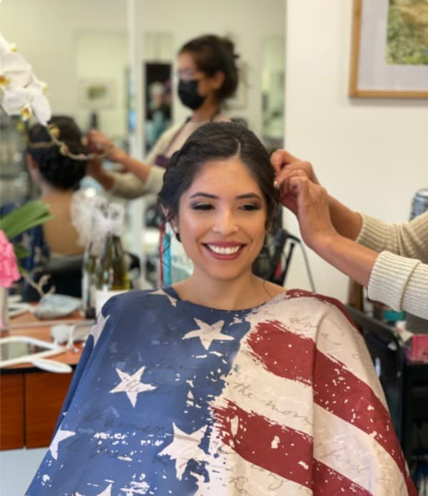 Bridal updo styling for a special occasion